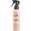 Taft Spray Gliss Lovely Long (150 ml), spray multitasking offre protezione dal calore fino a 230°, protezione da doppie punte e stili definiti di lunga durata
