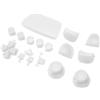 BONKZEBU Pulsanti Sostitutivi per Controller Qualità Premium Impugnatura Comoda 16 Pezzi per Personalizzazione del Gamepad (Bianco)