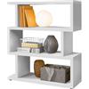AVANTI TRENDSTORE - Torgiano - Libreria a Cubi - Scaffale Portaoggetti Multilivello dal Design Moderno in varie misure e 2 colori (Bianco 100x116x38cm)