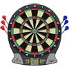 Carromco SCORE-301 - Bersaglio elettronico a 4 Fori, a Batteria, 26 Giochi e 523 Varianti con Cricket, per 1-8 Giocatori, Funzionamento a Batteria, con frecce Incluse