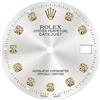 ROUHO 28mm Quadrante in Acciaio Inox Calibro 2824 Accessorio Riparazione Quadrante in Metallo Modifica Finestra Data per Rolex Datejust