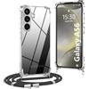 OLEPHY Trasparente Cover con Cordino per Samsung Galaxy A56 5G, Nero