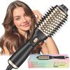 Guyisile Spazzola Asciugacapelli,1200W 4 in 1 One-Step Ioni Negativi Spazzola Ad Aria Calda professionale,3 Temperature e 2 Livelli di Flusso (Nero)