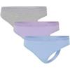 adidas Low Rise Thong (3pk) - Sport Active Essentials Cotton Slip a Tanga Donna