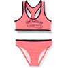 Haute pression Costume da Bagno a Due Pezzi, da Ragazza, Corallo Fluo, 12 Anni