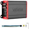 VEVOR Amplificatore Audio Multicanale per Auto a 4 Canali, Amplificatore a Ponte di Classe D max. 4x120 W a 4 Ohm/4x200 W a 2 Ohm Tensione Nominale 14,4 V CC Larghezza Banda 10 Hz-30 kHz per Auto SUV