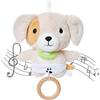 COTTONBEBE Carillon Neonato, Orsacchiotto Peluche con Ninna Nanna per Accompagnare Il Bimbino al Sonno e calmare Il Bambino, per Passeggino/Culla/Seggiolino Auto (Bear-Brown)