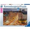 Ravensburger - Puzzle Dipinto di Madrid, la Gran Via, 1000 Pezzi, Puzzle Adulti