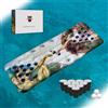 RedCupShop® Materassino gonfiabile per piscina XXL, Beer Pong con 25 bicchieri e 3 palline, gioco gonfiabile per feste, per lago, vacanze ed estate (rosso, nero, bianco)