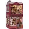 CUTEBEE Book Nook Kit - Miniature da Costruire, Modellino in Legno 3D per Adulti, Decorazione per Scaffali & Regalo (Marguerite Tailor)