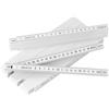 QWORK® 5 Pezzi Metro Pieghevoli, 2 m Righelli Pieghevoli, Metro in Plastica Fibra di Vetro Nero, Righelli