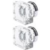 Luxshiny 2 Pomelli in Cristallo Artificiale Trasparente per Cassetti | Forma Quadrata, Superficie Liscia, Montaggio Semplice, per Armadi, Mobili e Ante Interne