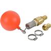 Agora-Tec® - Set di aspirazione, attacco da 1 pollice (galleggiante a sfera, cestello di aspirazione, vite ad anello e fascetta anulare in acciaio inox + valvola di non ritorno in ottone), pressione di esercizio: 4 bar, portata max. 3.000 l/h, filtro …