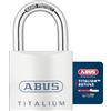 ABUS Lucchetto Titalium 80TI/45 - Alluminio Speciale, Sicurezza Livello 7