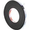 PATIKIL 5m/16.4ft Sigillatura Schiuma Nastro, 10mm Largo 3mm Spesso Singolo Paraspifferi Gommapiuma Guarnizione Porta Striscia per Mobili per Isolamento Tubi Finestre, Nero