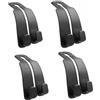 JRILUO Gancio per Poggiatesta Auto, 2 pezzi Ganci Doppio per Sedile Posteriore Auto, Set da 2 Hook per Borsa per Seggiolino Auto, Gancio Organizer Auto Supporto per Telefono Cellulare (Nero 4 pezzi)
