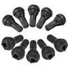 Bediffer 10Pcs Stelo della valvola della gomma dell'auto Auto TR412 Ruota a scatto della valvola della gomma del pneumatico Stelo della valvola di gomma del cappuccio antipolvere,strumento valvola