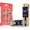 Nakamichi Lampadine LED T5 W2W 37 74 2721 per presa PC74 PC37, ultra luminose, 12V Chip SMD 2016 per indicatori di cruscotto, pannello di strumenti interni auto (verde smeraldo, confezione da 12)