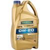 RAVENOL Olio motore 1 0W-20 Olio sintetico 100% 4 L Compatibilità con OPEL Mokka/Mokka X J13, NISSAN JUKE F15, TOYOTA Yaris Hatchback P9