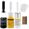 Generico 3 Pezzi Kit Riparazione Crepe Vetro, Nano Glass Repair Fluid, Liquido per Riparazione Vetri Auto, Riparazione Vetro Scheggiato, Windshield Repair, Riparare le Incrinature e Graffi, Scheggiature