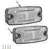 AGRISHOP 12/24V LED 2x Luci di Posizione Bianche per Rimorchio Fari Trattore Agricolo
