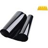 RANRAO 150 x 20 cm 5% VL strisce antiriflesso per parabrezza auto strisce tinta pellicola colorata colore lucido fai da te parabrezza auto protezione ombra adesivo