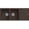 Elleci Lavello Elleci Incasso 2 vasche 116x50 Unico 500 Granitek Espresso LGU50078