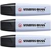 STABILO Set di 3 evidenziatori BOSS ORIGINAL pastello nuvola di blu