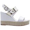 Nero Giardini E012450D Sandali Donna in Pelle - Bianco 38 EU