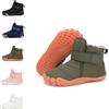 HICKMONBER Scarpe invernali per bambini a piedi nudi,Ragazzi Ragazze Mid Trekking Shoes Outdoor con Zero Drop Soles e Wide Toe Box Gr.25-36