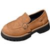 WWricotta Scarpe Donna, Casual da, alla Moda, con Plateau E Tinta Unita, Mary Jane, Comode, Mocassini in Pelle per Le Passeggiate Quotidiane., Taglie Grandi Disponibili