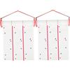 Monetais 2 strisce di carta antimosche, 10x2 carta antimosche a doppia faccia adesiva non tossica resistente alle intemperie per esterni, stanza dei fiori, balcone, albero, nastro per serra