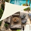 GTJEOI Vela Ombreggiante Impermeabile Triangolo, Vela di OmbraTriangolare 3x3x3m, Tenda a Vela Triangolare Protezione Raggi UV per Esterno, Giardino, Terrazzo, Balcone, Patio (Beige)