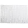 MSV - Tappetino da bagno in microfibra di ciniglia - Pelo lungo, antiscivolo - Comodo anello per appenderlo - Comfort e igiene ottimizzati - Bianco - Singolo - 40x60 cm
