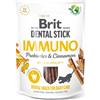 BRIT Dental Stick Immuno probiotici e cannella 251 g snack dentale per cani che supporta il sistema immunitario