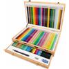 POOL OVER Tinta Unita Valigetta In Legno 130 Pastelli Con Accessori