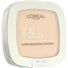 L'Oréal Paris True Match Super-Blendable Powder 9 g tonalità R1/C1 Rose Ivory