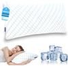 SINGHAI Cuscino in Memory Foam 40 x 80 cm, Rinfrescante Cervicale Piatto Ortopedico