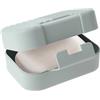 COMNICO Portasapone da viaggio portatile da bar, contenitore per sapone a tenuta stagna, portasapone in plastica con coperchio per doccia, bagno, cucina, lavandino, campeggio, viaggi, escursionismo,