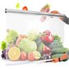 ZCXMNL Tenda a rullo generica per frigorifero, traspirante, arrotolabile, in PVC, trasparente, per conservare gli alimenti, per congelatore e armadietti, tenda in plastica (larghezza 90 x altezza 130