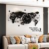 BICIBO Grande Orologio da Parete Decorativo per Soggiorno Orologio da Parete Gigante Creativo con Mappamondo Moderno Funzionamento a Batteria Silenzioso Senza ticchettio per Camera da Letto Cucina