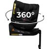 KidsZone Seggiolino Auto 0-36 kg Isofix Girevole 360° - 0-12 anni Gruppo 0/1/2/3 40-150 cm i-Size - Schienale Reclinabile In 8 Posizioni