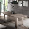 Dmora - Tavolo allungabile Nanni, Consolle allungabile Fino a 10 posti, Consolle Estensibile 100% Made in Italy, cm 140/190x90h75, Olmo Perla