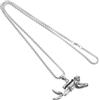 BESPORTBLE Collana da Uomo Pendente Subacqueo, Acciaio Inossidabile Argento