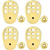 BESPORTBLE Supporti per Orecchini Oversize Sollevatore Invisibile Set da 4 in Lega di Rame e Silicone Color Oro per Orecchie Cadenti, Adatto per Uso Quotidiano e Occasioni Speciali