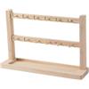 Yunmeryker Supporto Porta Gioielli per Orecchini E Anelli con Espositore in Legno, 4 Ganci a 12 Livelli