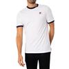 Fila Uomo Maglietta Marconi Ringer, White/Navy, L