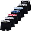 Ellesse Yema, boxer da uomo, confezione da 7 pezzi, con logo, senza intervento, cotone elasticizzato