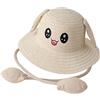 rockible Coniglio Orecchio Parasole Cappello di paglia Cappello di protezione solare Cappello da sole Cappelli da pescatore per vestire da viaggio
