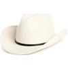 Zylioo Cappello da cowboy XXL in feltro per testa grande, cappello western con tesa larga, cappello Fedora Panama con fibbia per cintura per uomo e donna